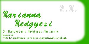marianna medgyesi business card